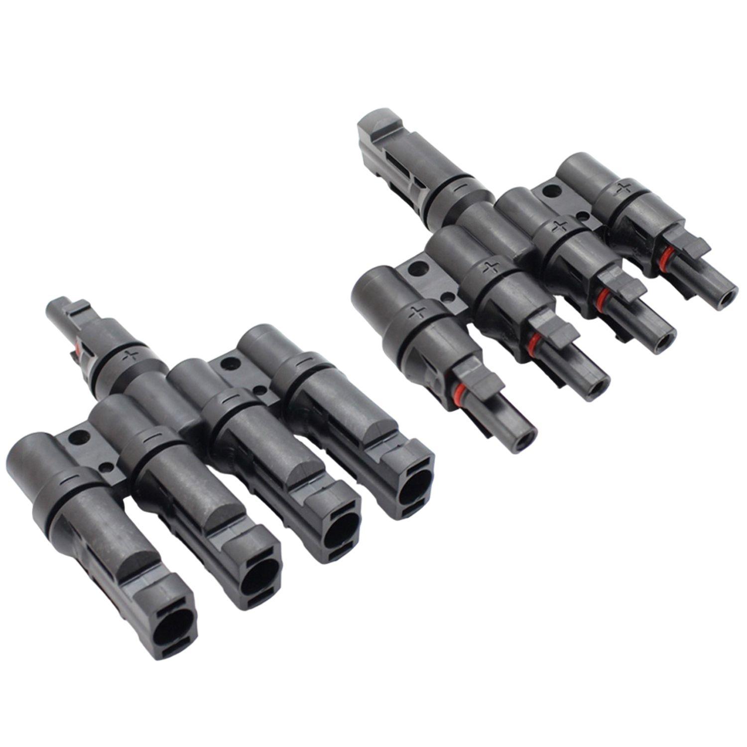Conector Mc4 Cuádruple (4 En 1) Par Macho/hembra Solar-2