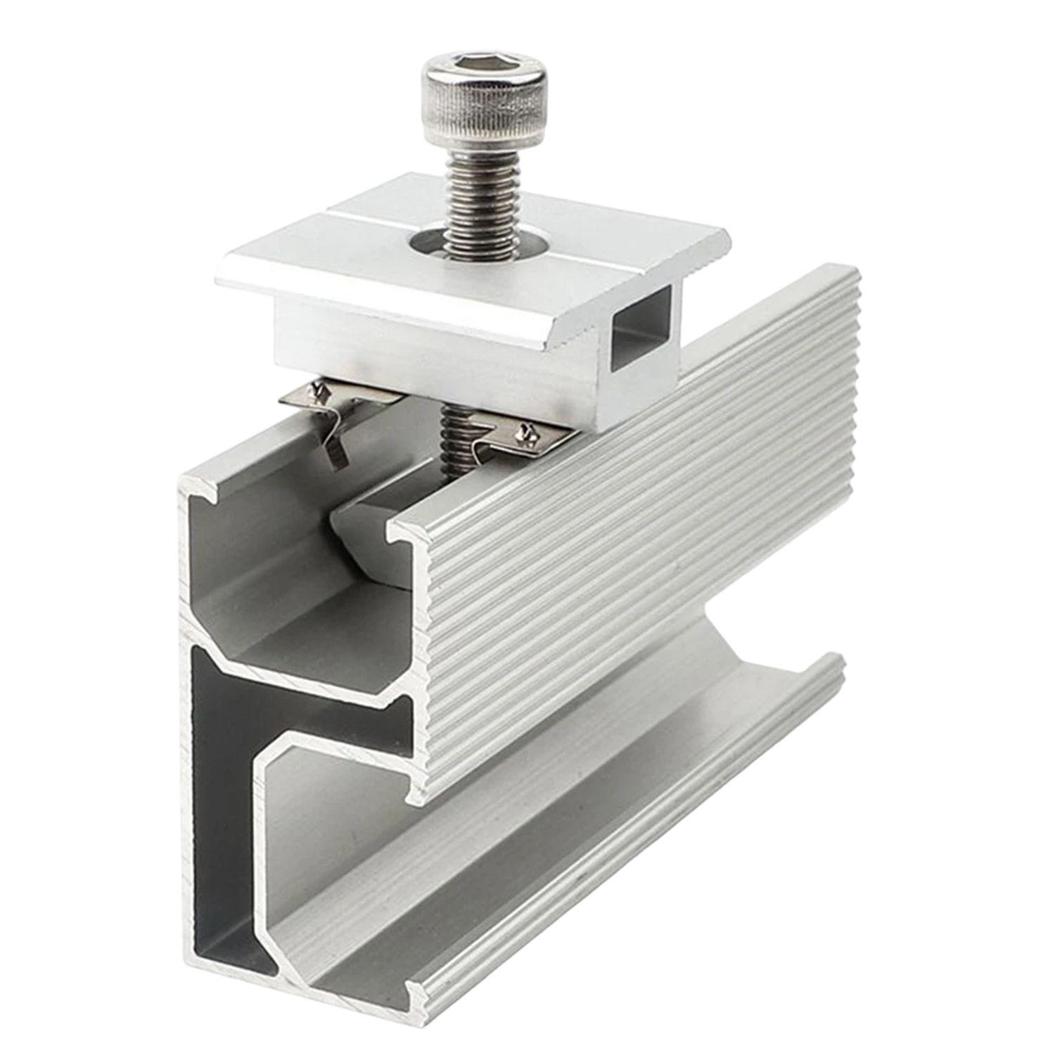 Pack 10 Abrazaderas Medio Panel Solar 40mm-3