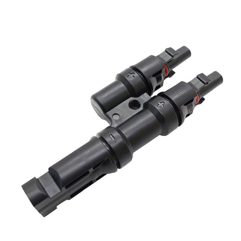 Conector Mc4 Doble (2 En 1 ) Par Macho/hembra Panel Solar-2