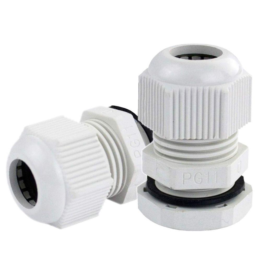 Prensa Estopa Pg11 Ip68 (5 - 10mm) Blanco 10 Unidades-1