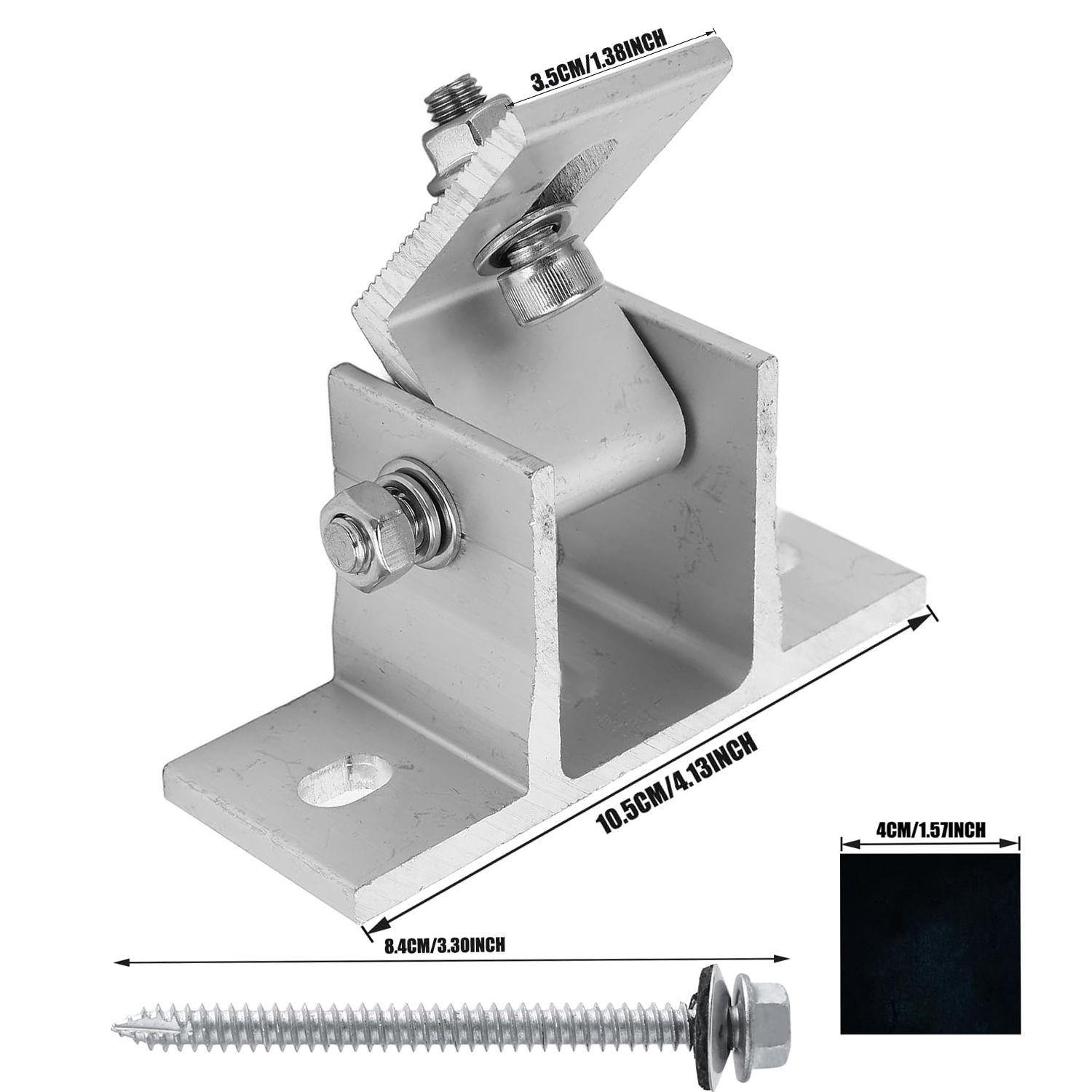 Fijación Soporte Base Ajustable Tipo L Solar-2