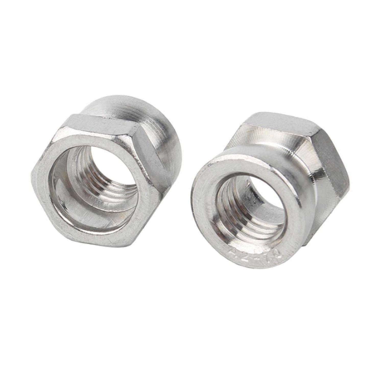 Pack 10 Fijaciones Tuercas Antirrobo M6 De Acero Inoxidable-2
