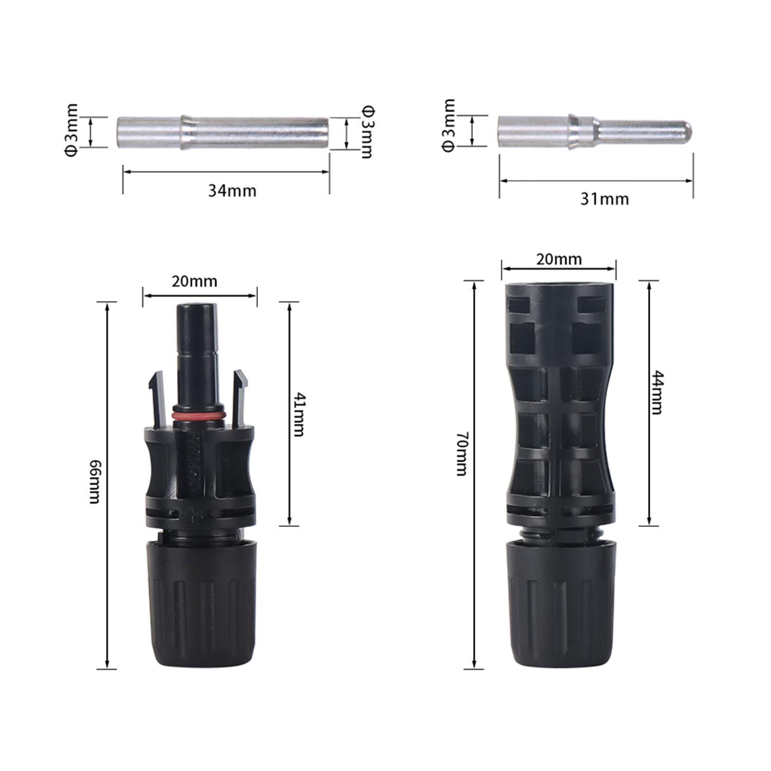 Par Conector Mc4 10mm2 1500v 50A-2