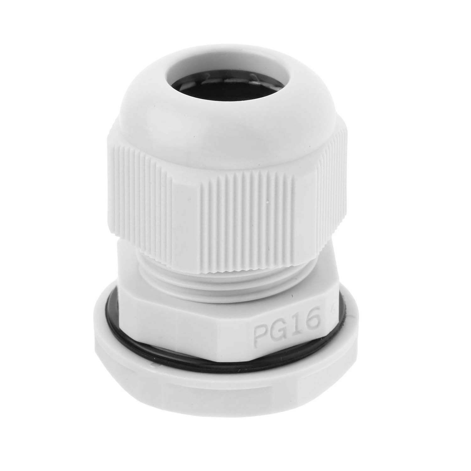 Prensa Estopa Pg16 Ip68 (8.5 - 14mm) Blanco 10 Unidades-2