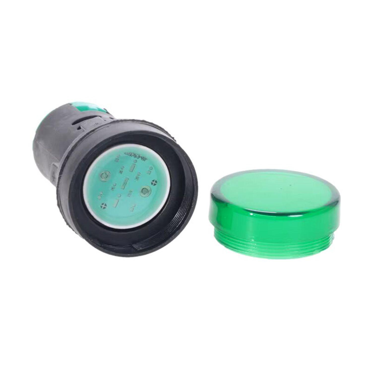 Luz Piloto Led Verde 22mm 220v Pack 10 Unidades-4
