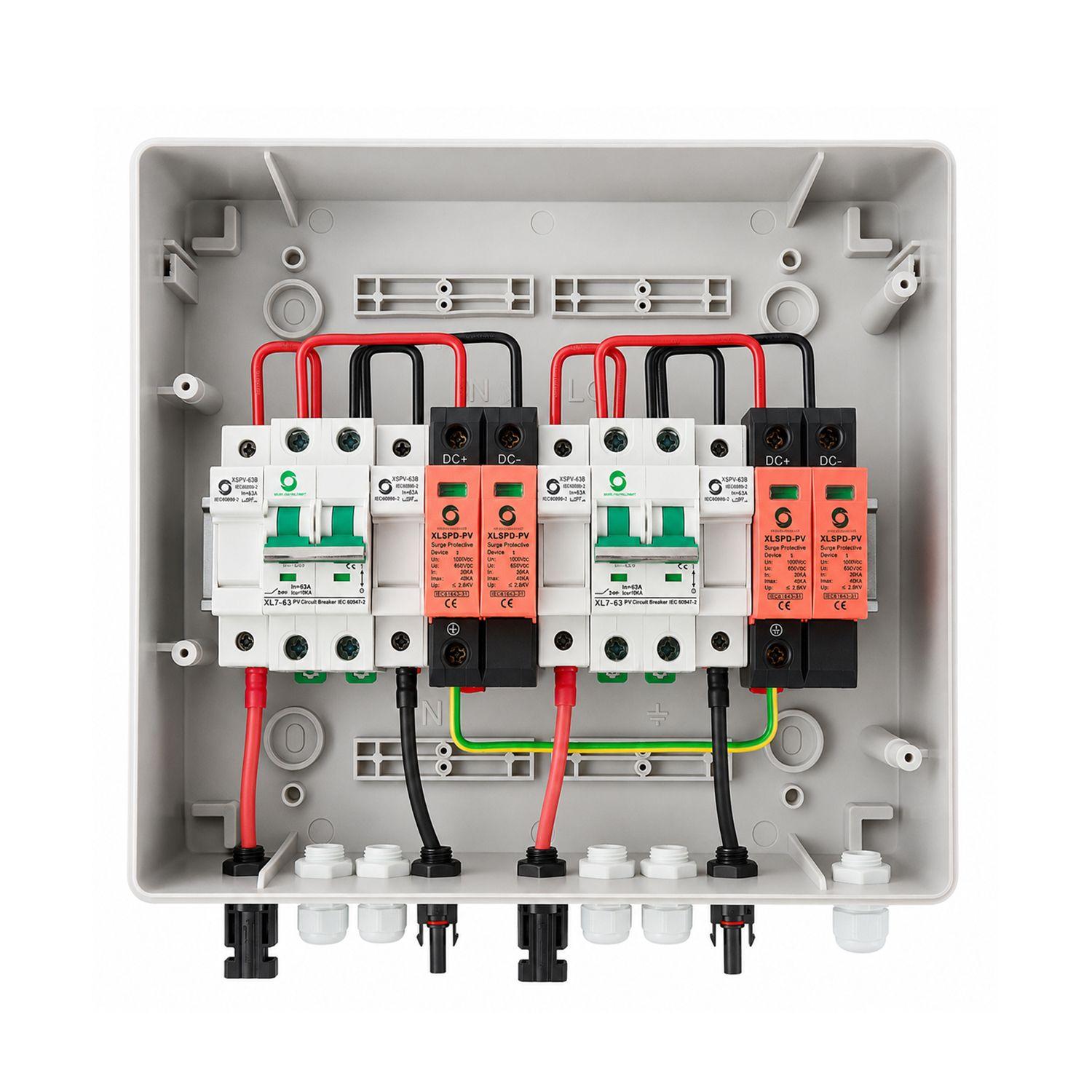 Caja Combinación String Solar Ip65 Wsdb-pv 2/2 32a 600v-2