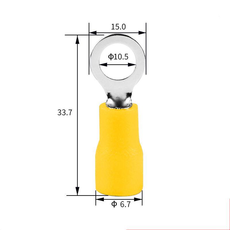 Terminal Anillo Ojo Argolla 10.5mm (4-6mm²) 100un-3