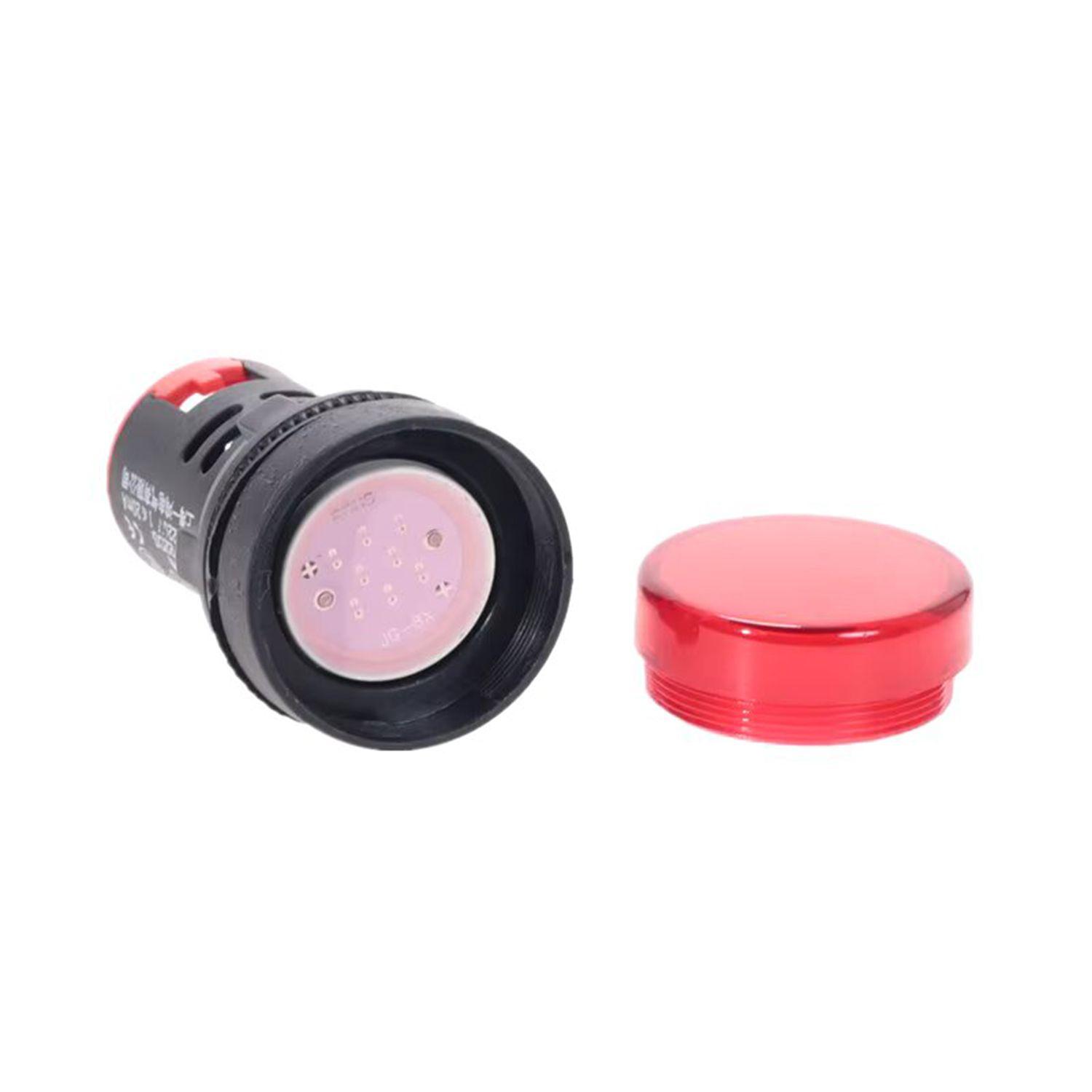 Luz Piloto Led Rojo 22mm 220v Pack 10 Unidades-4