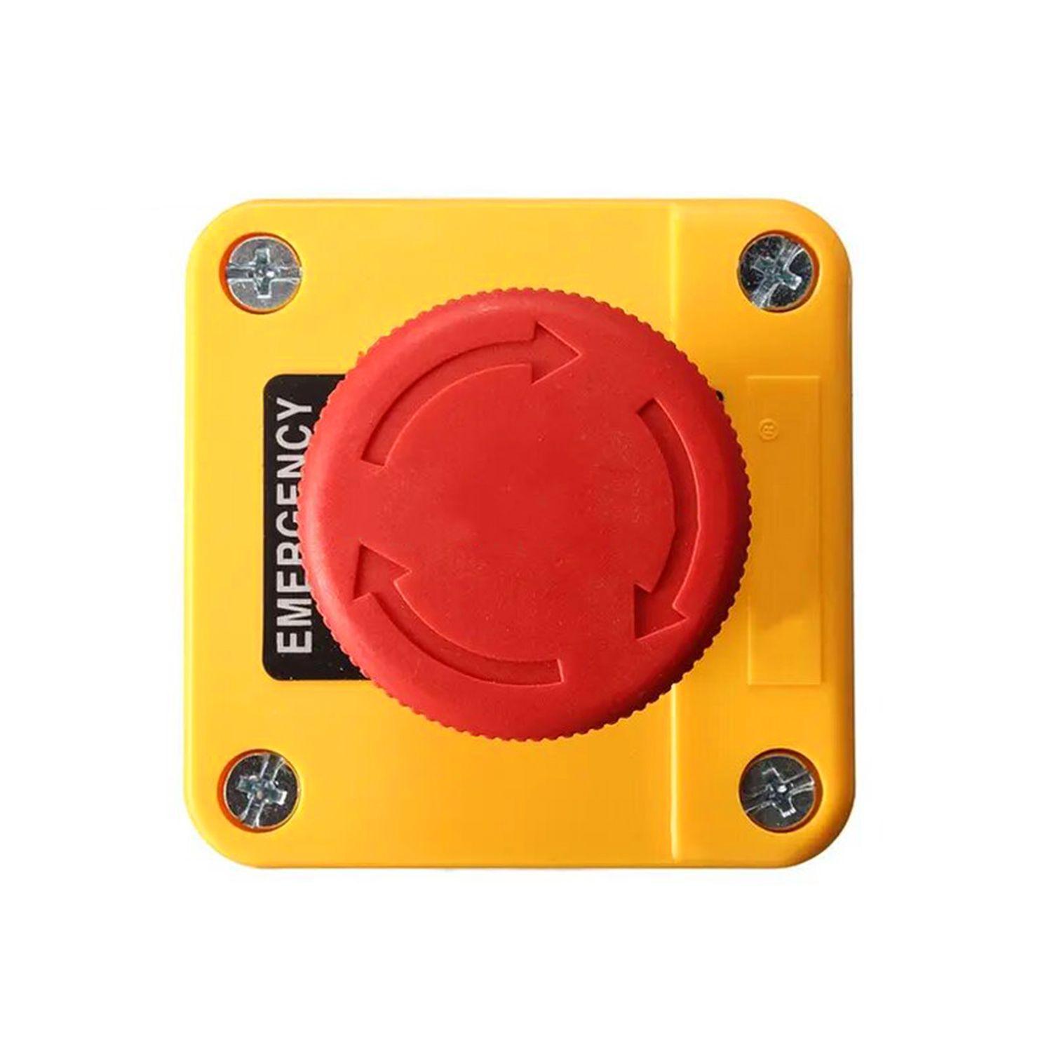 Pulsador De Emergencia Sobrepuesto Tipo Hongo 40mm Nc-2
