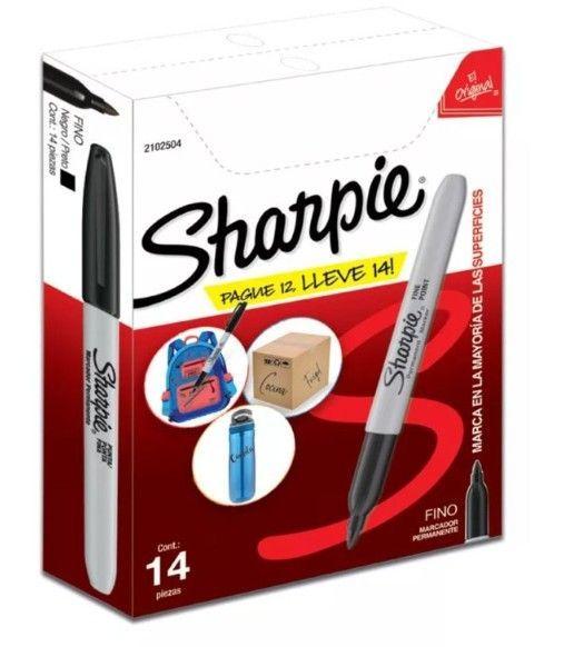Caja Sharpie Fino (12 Uni) + 2-2