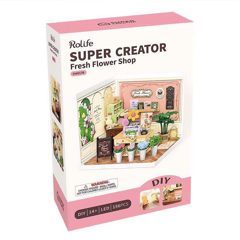Florería en Miniatura Fresh Flower Shop Rolife Super Creator DW017-0