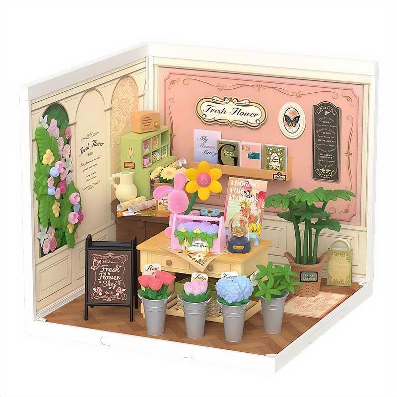 Florería en Miniatura Fresh Flower Shop Rolife Super Creator DW017-4
