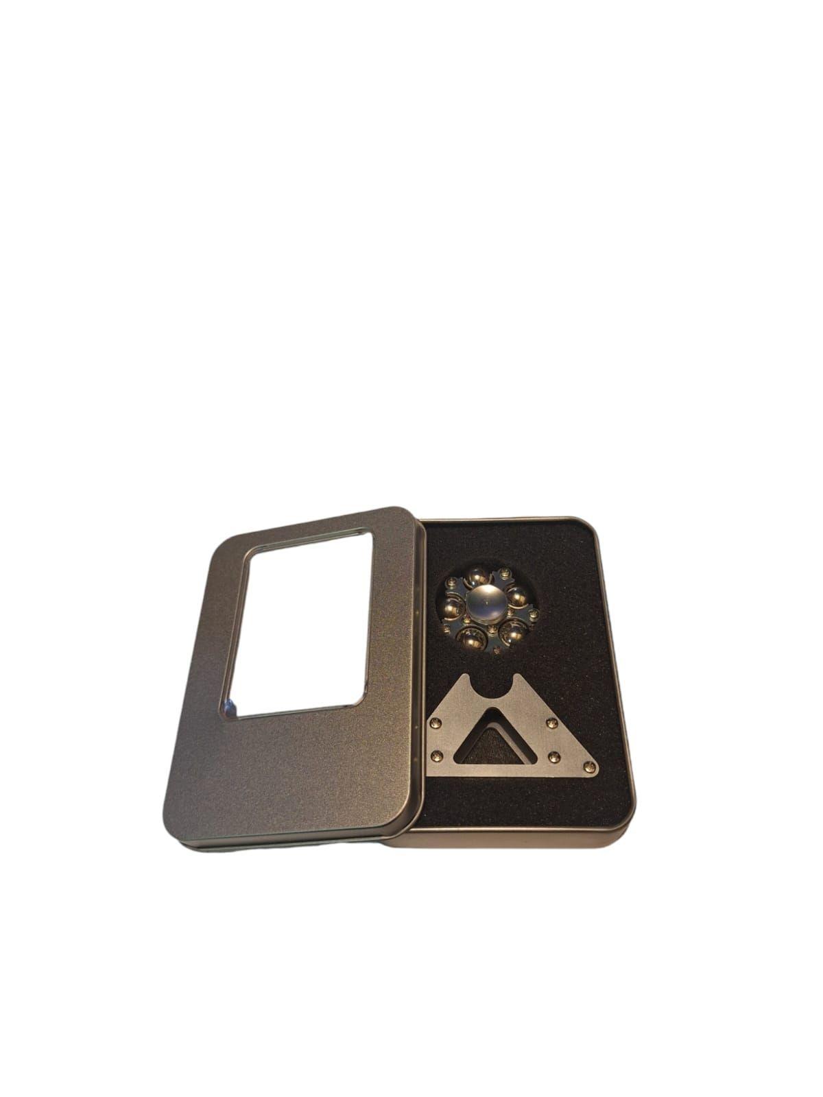Fidget Spinner Metálico Color Aluminio con Bolas de Rodamiento-2