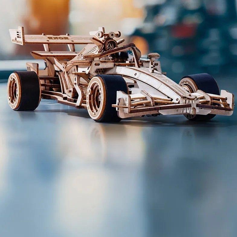 Puzzle 3D de Madera Racing Car – Auto de Fórmula 1 Robotime ROKR-2