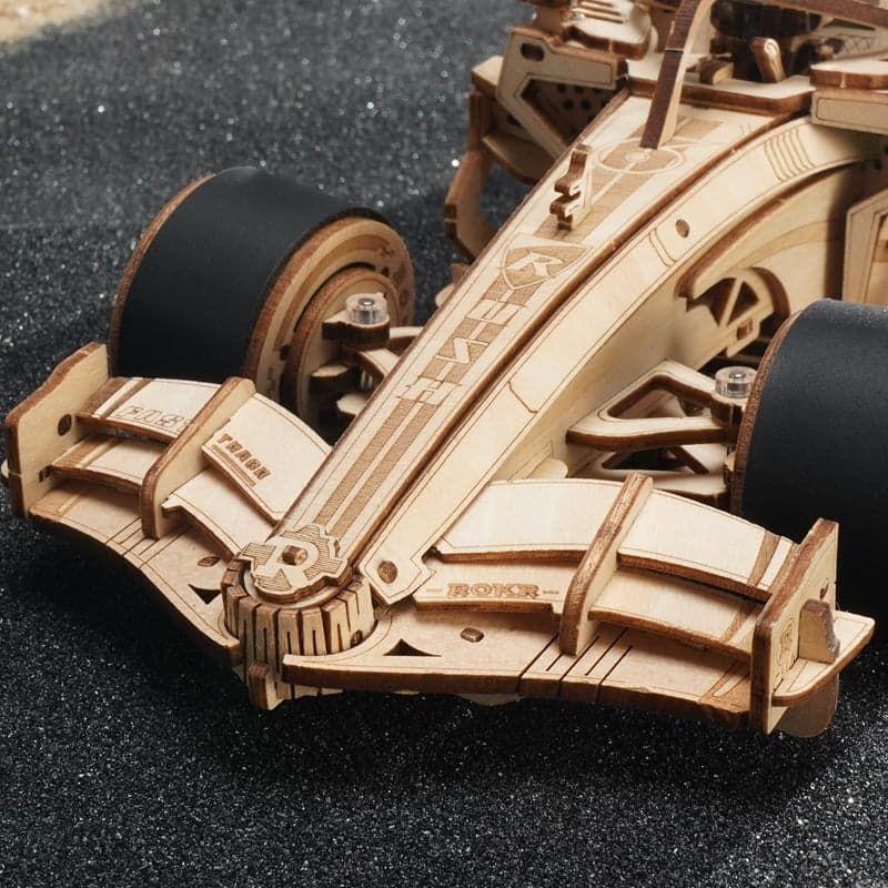 Puzzle 3D de Madera Racing Car – Auto de Fórmula 1 Robotime ROKR-3