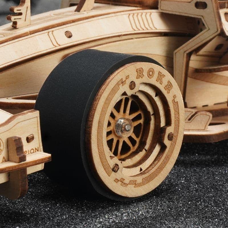 Puzzle 3D de Madera Racing Car – Auto de Fórmula 1 Robotime ROKR-6