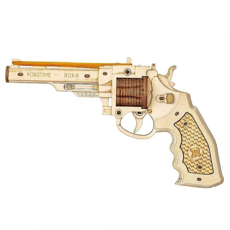 🔫 Corsac M60 Puzzle 3D  – Revolver Mecánico ROKR LQ401 ⚙️-0