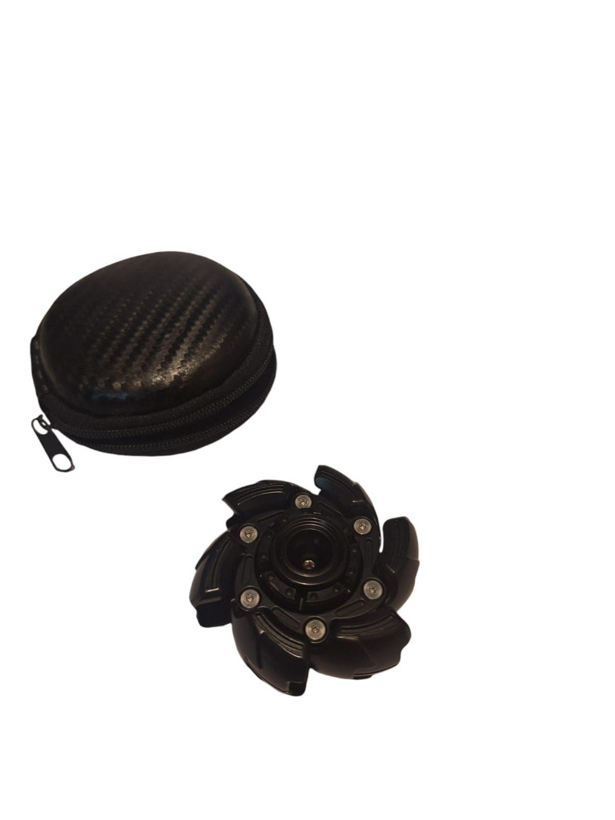 Fidget Spinner Metálico Circular con Aletas y Peso de 152 Gramos-0