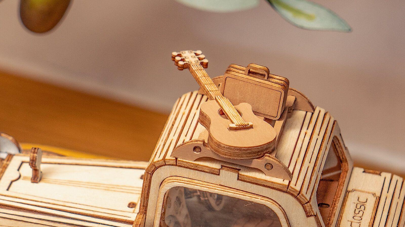 Puzzle 3D Auto Clásico de Madera Robotime-5