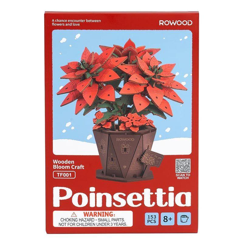 🔴✨ Flor Corona del Inca de Madera Rowood TF001 –  Puzzle 3D-4
