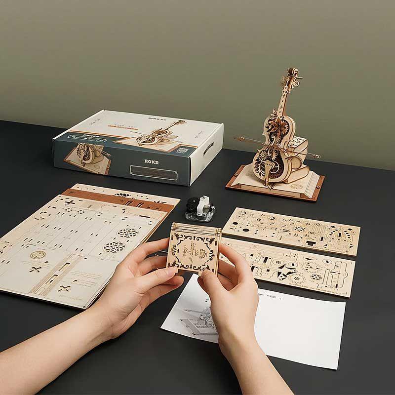 Puzzle 3D de Madera Magic Cello Robotime ROKR-5