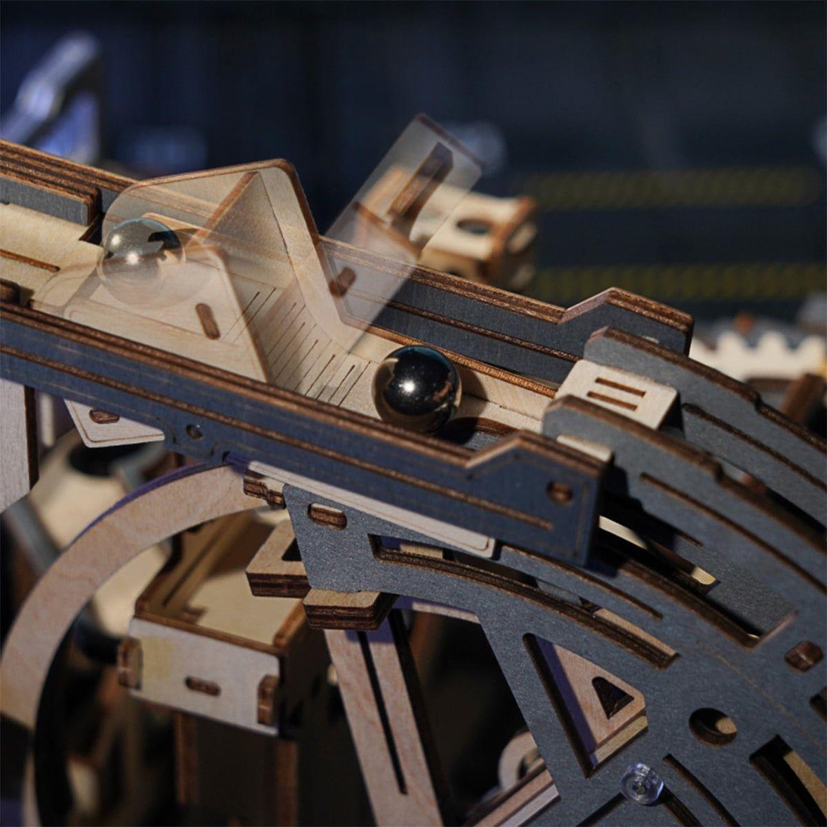 🚀 Marble Spaceport ROKR LGC01 – Carrera de Bolitas Espacial 3D con Modo Eléctrico-2