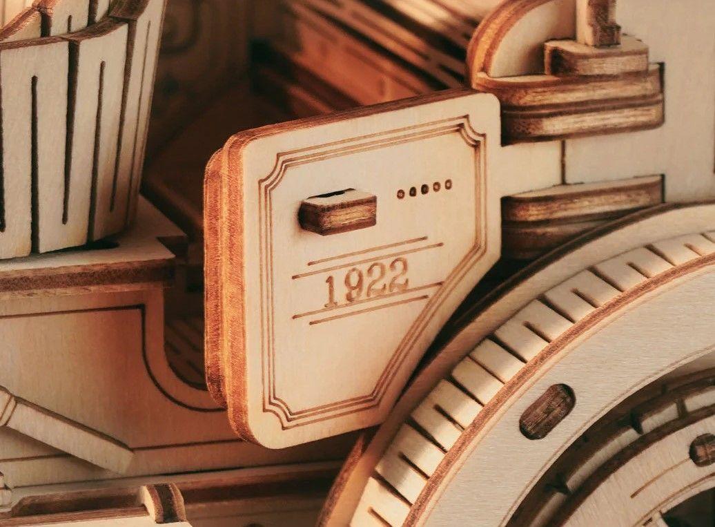 Puzzle 3D Auto Clásico Vintage de Madera Robotime-5