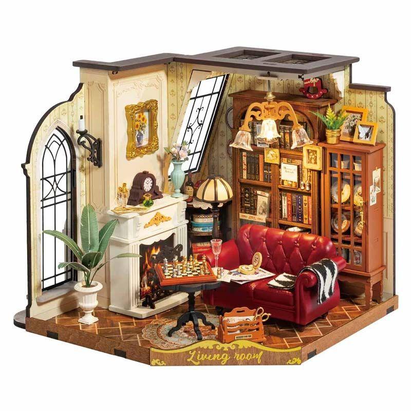 🛋️ Sala Clásica en Miniatura Rolife DG175 – Catherine’s Living Room-0