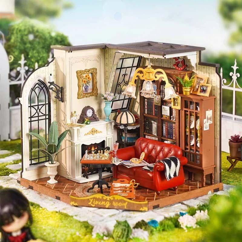 🛋️ Sala Clásica en Miniatura Rolife DG175 – Catherine’s Living Room-4
