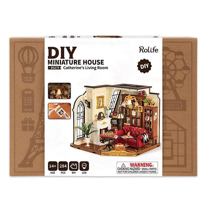 🛋️ Sala Clásica en Miniatura Rolife DG175 – Catherine’s Living Room-5