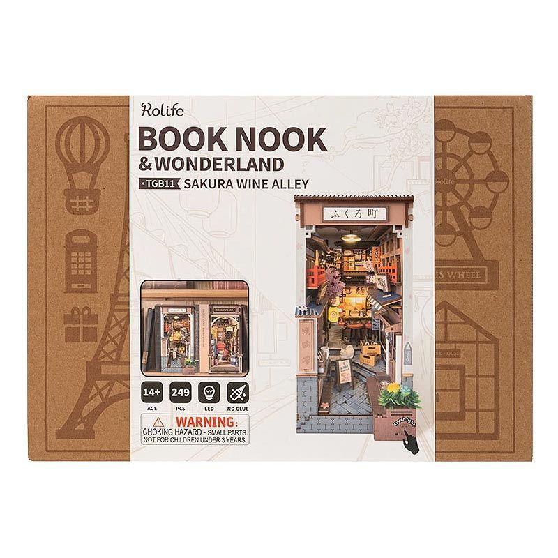 Separador de Libros Puzzle 3D Robotime - Sakura Wine Alley Book Nook-5