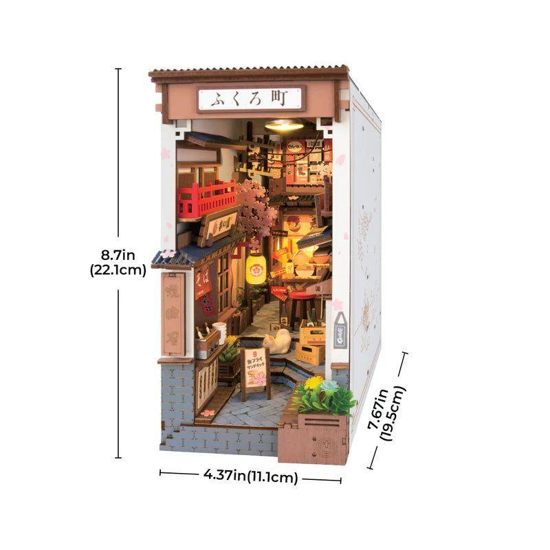 Separador de Libros Puzzle 3D Robotime - Sakura Wine Alley Book Nook-6