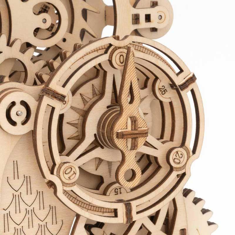 🦉 Reloj Búho Puzzle 3D ROKR LK503 – Owl Clock Mecánico de Madera-3
