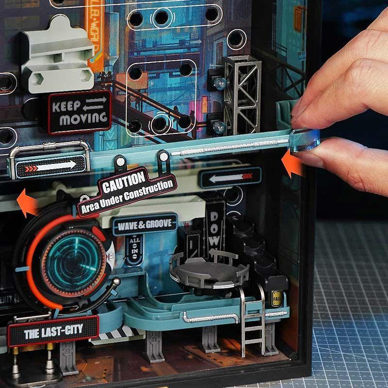 Puzzle 3D Robotime The Last City – Laberinto Mecánico con Luces-6