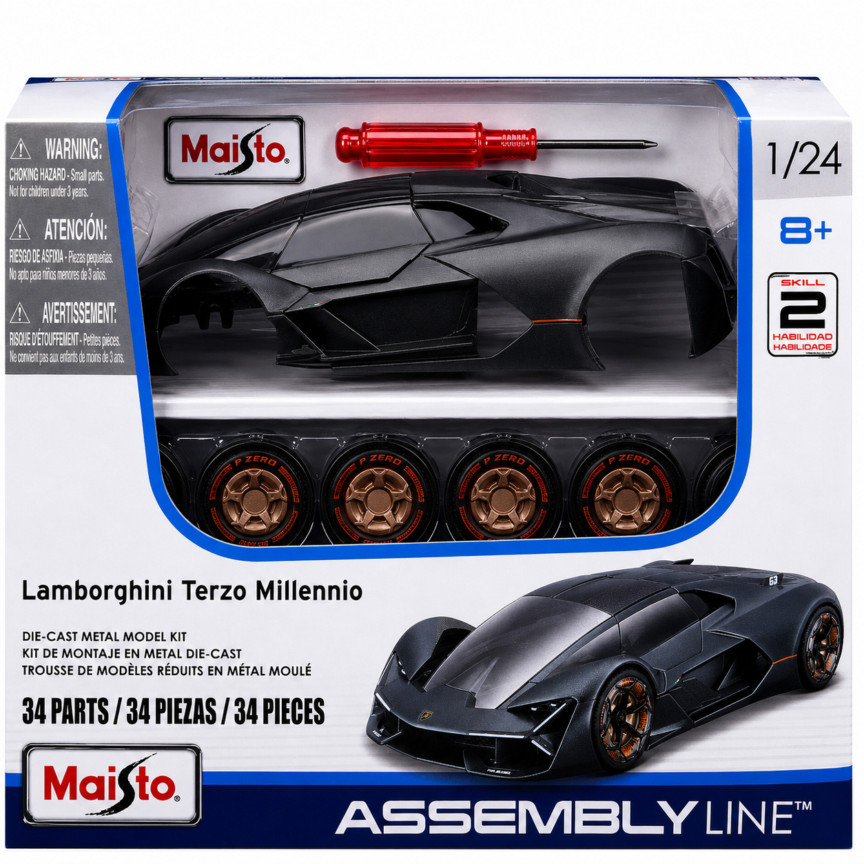 Lamborghini Terzo Millennio Kit Armable 1:24 Maisto 39287-2