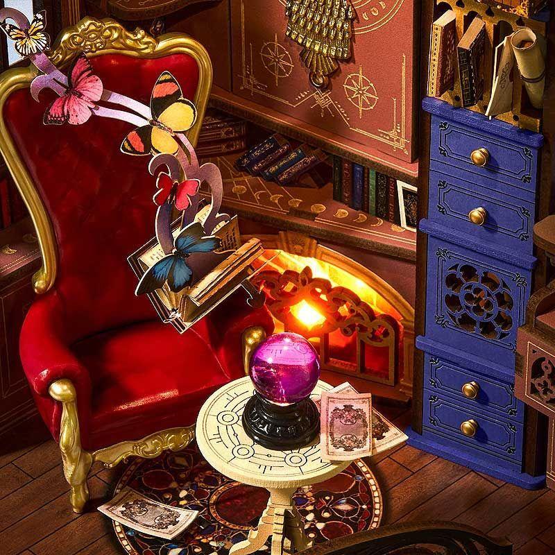 Magic Fantasy Corner TGB14 – Book Nook Mágico Rolife con Luces y Escalera Espiral-3