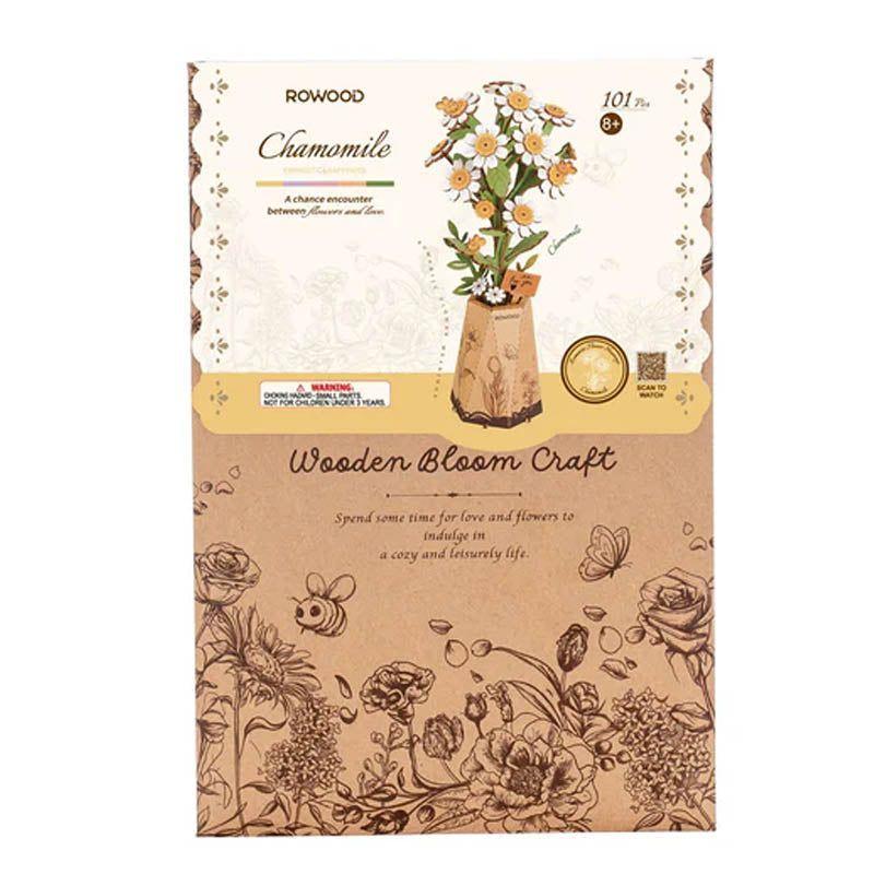 ROKR Chamomile TW061 – Puzzle 3D de Madera Flor de Manzanilla | Rowood-3