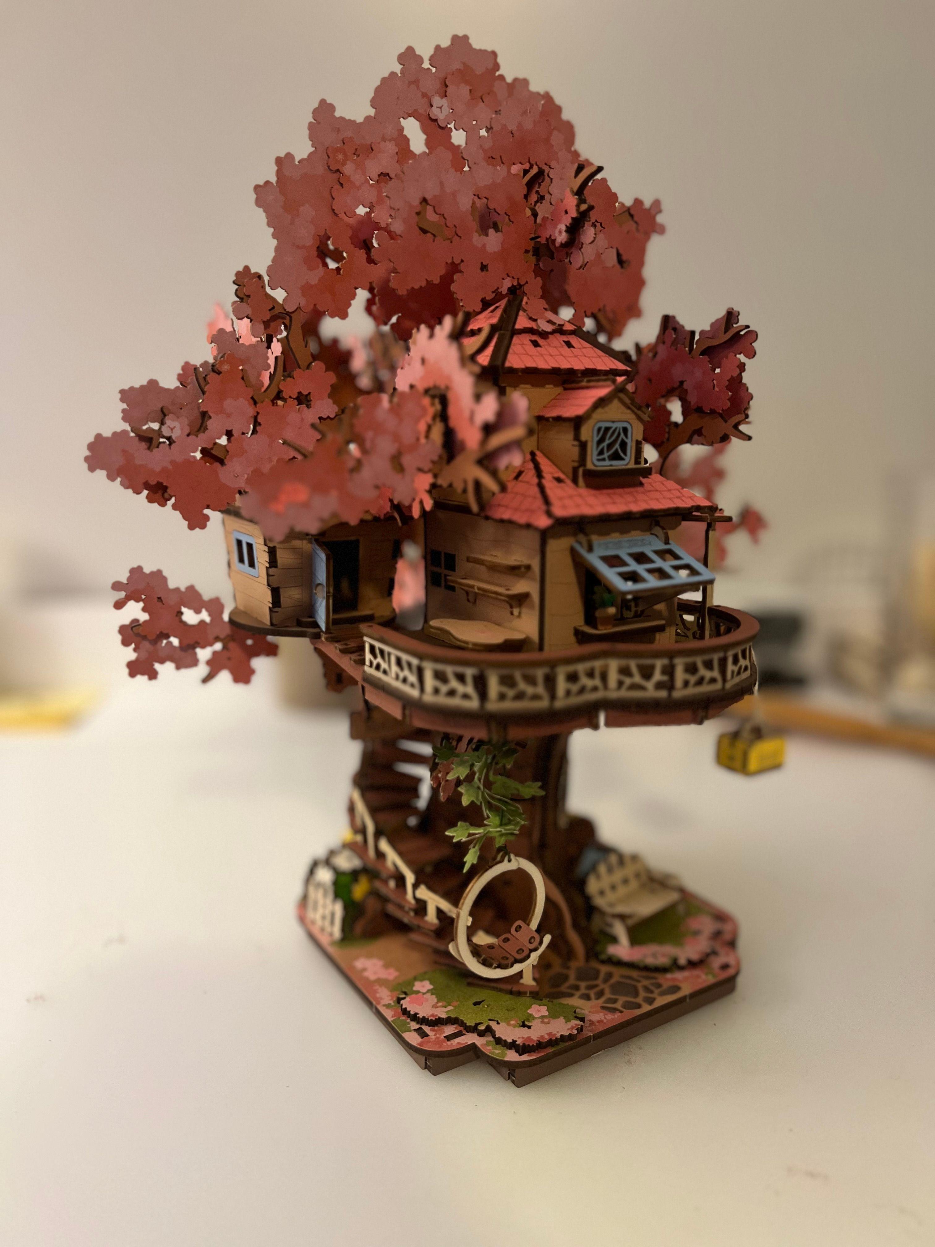 Puzzle 3D Casa en el Árbol Robotime TGS04 – Sakura Tree House Rolife-5
