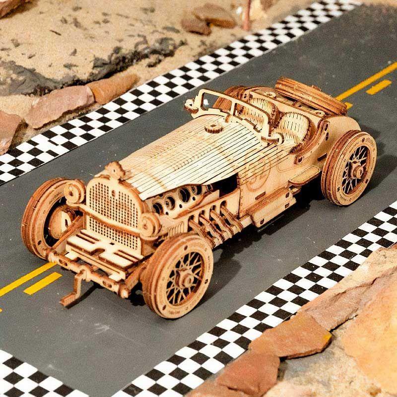 Puzzle 3D Auto de Carrera Clásico 1910 -3