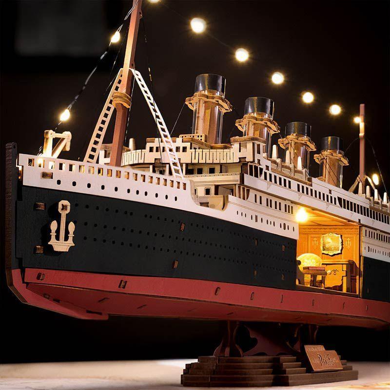 Titanic 1912 TGL02 Puzzle 3D de Madera Eternal Atlantic Voyager-4