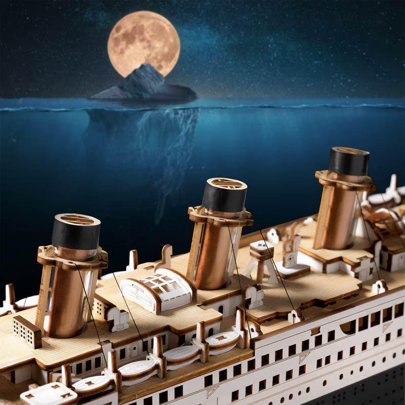 Titanic 1912 TGL02 Puzzle 3D de Madera Eternal Atlantic Voyager-5