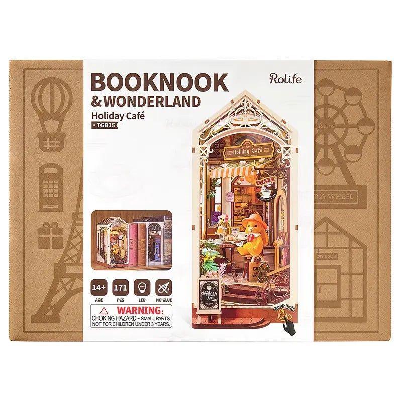 Puzzle 3d Holiday Café TGB15 – Book Nook Rolife Robotime-3