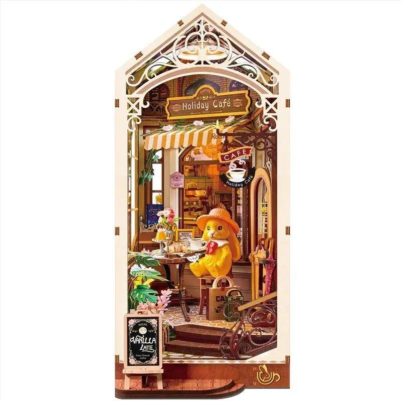 Puzzle 3d Holiday Café TGB15 – Book Nook Rolife Robotime-6