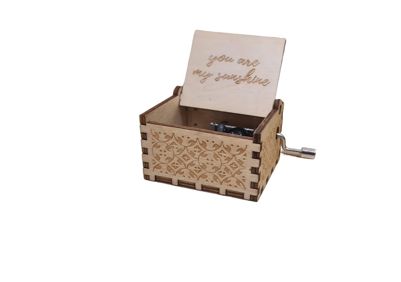 Caja Musical a Manivela "You Are My Sunshine"-2