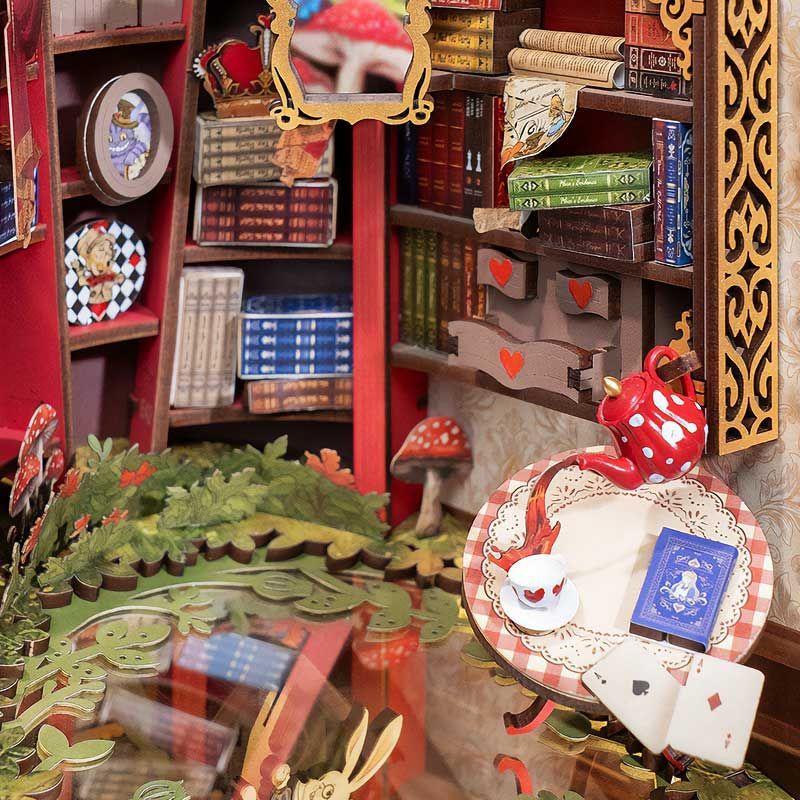 🕳️ Rolife Fall Into Wonder – Book Nook 3D Inspirado en Alicia en el País de las Maravillas 🌿✨-5