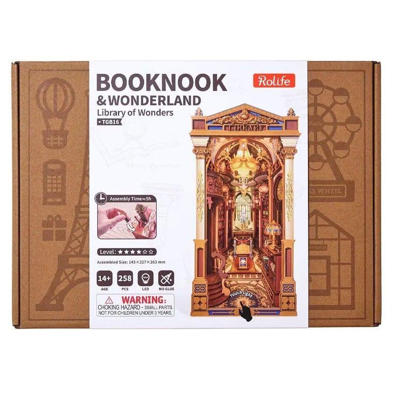 Puzzle Library of Wonders TGB16 – Book Nook Rolife Robotime-1