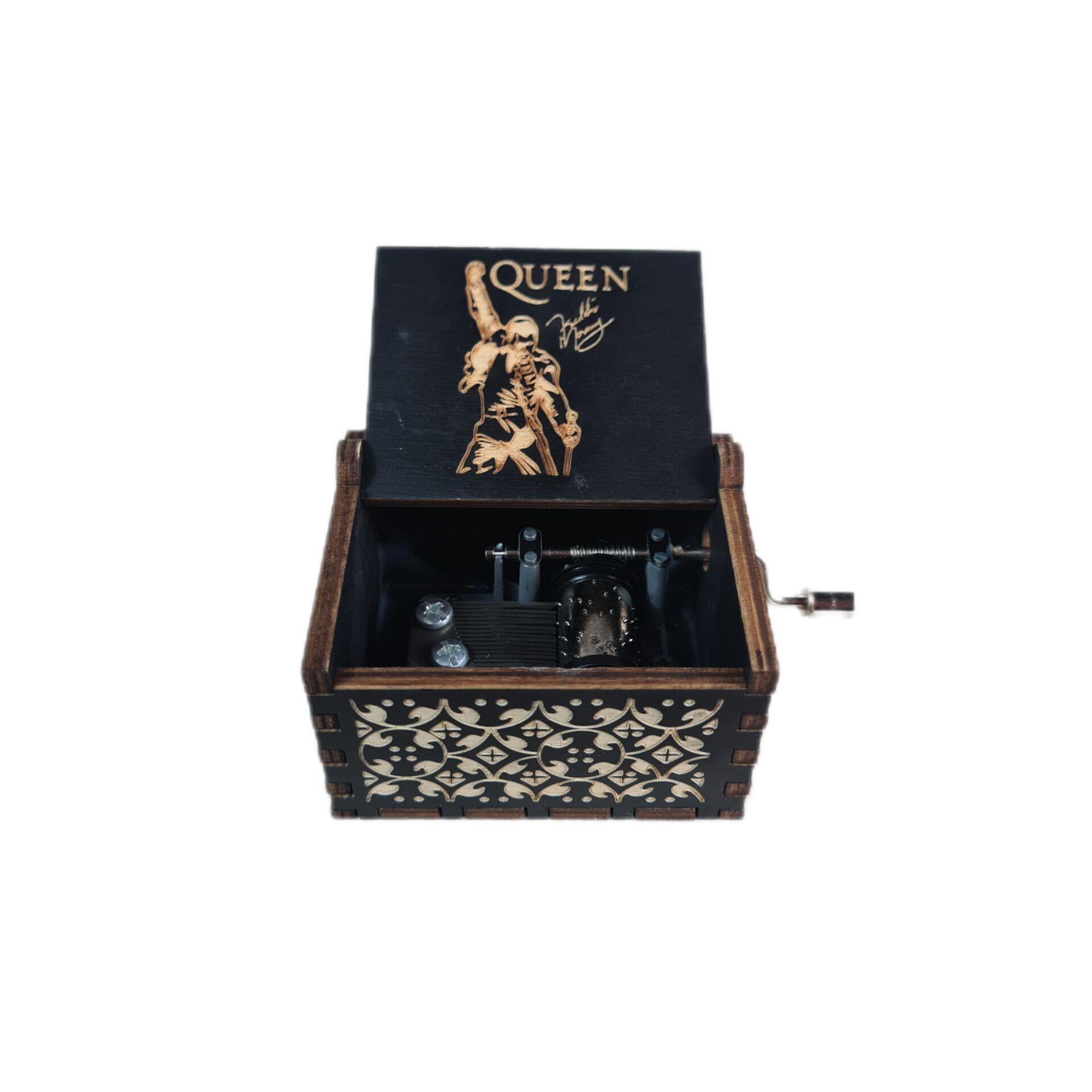 Caja Musical a Manivela Custom Bohemian Rhapsody Grupo Queen-0