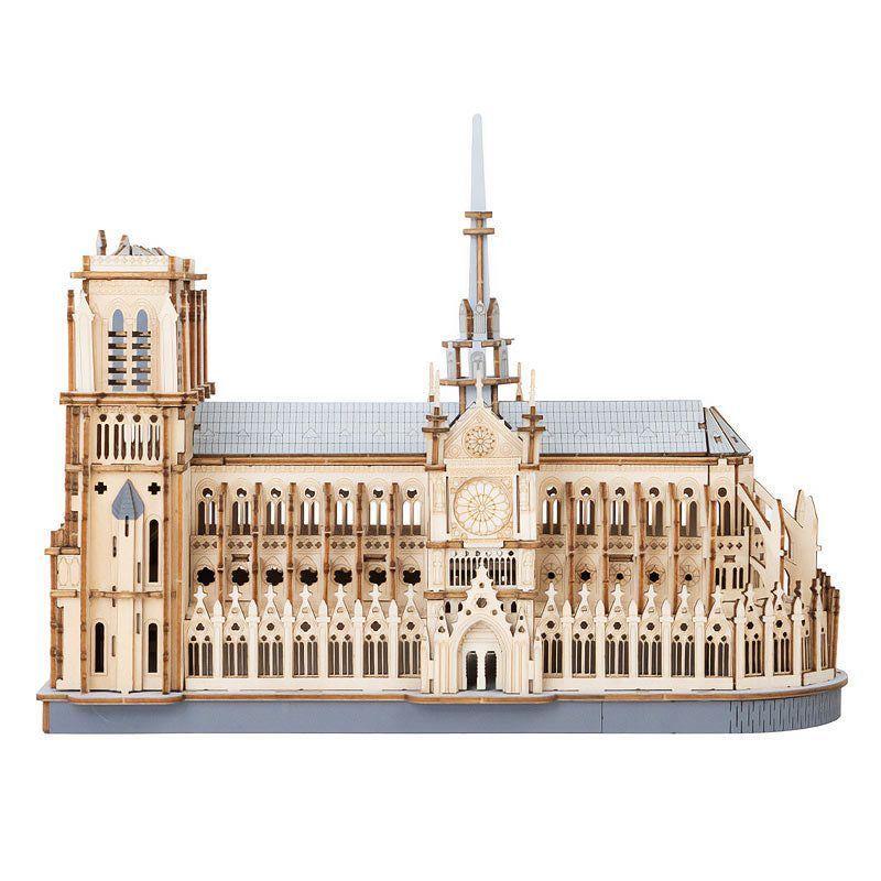 Catedral de París 3D Puzzle de Madera Arquitectónico TG511-0