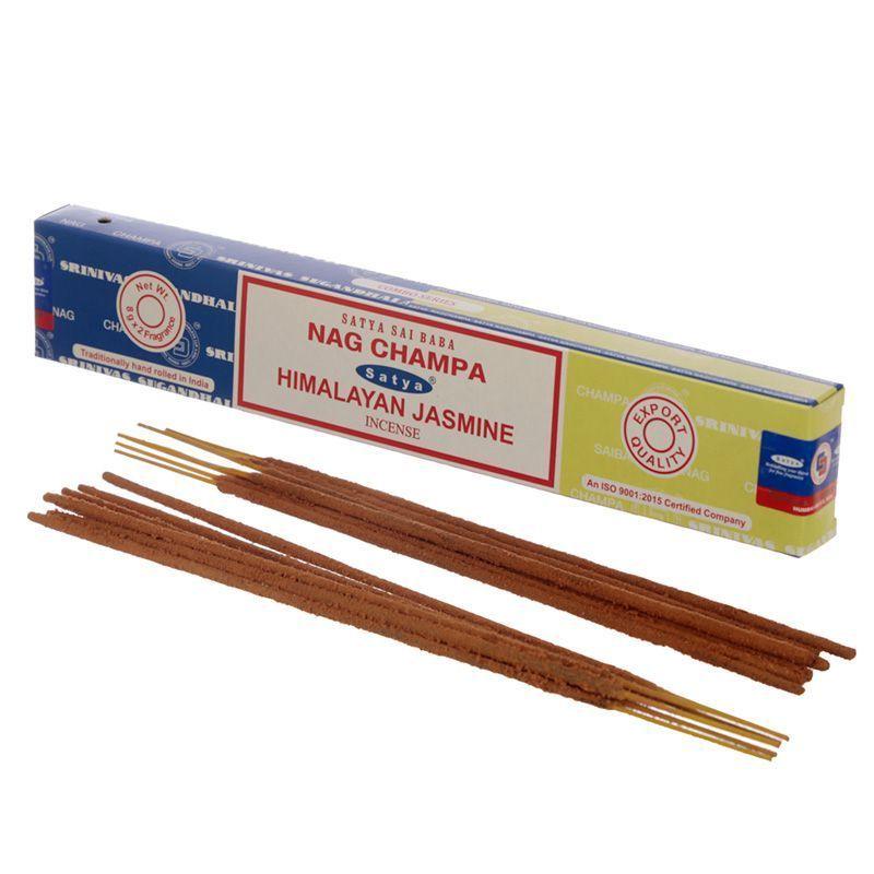 Incienso dúo Nag Champa Clásico y Himalayan Jasmine-1