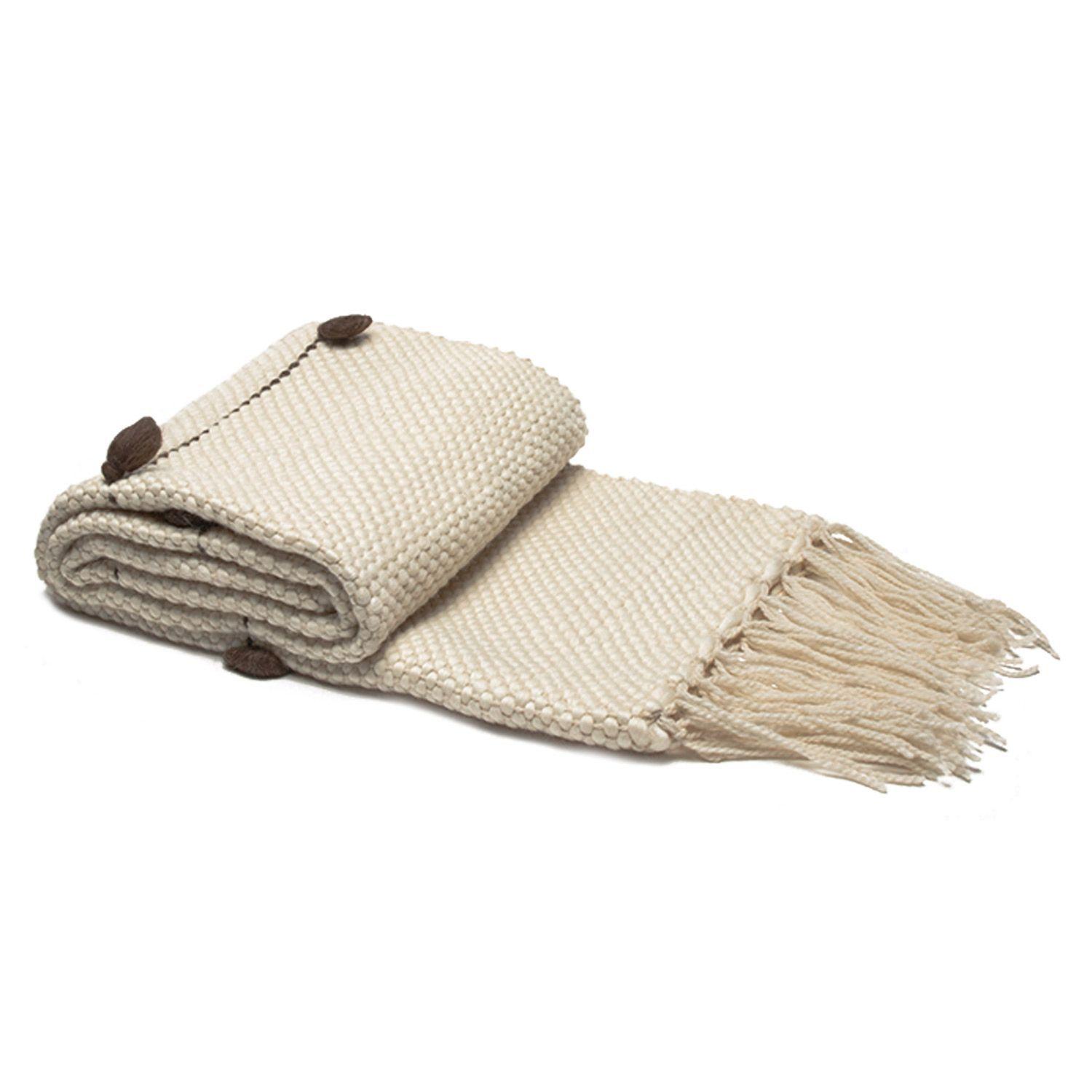 Piecera de Lana con pompones-1